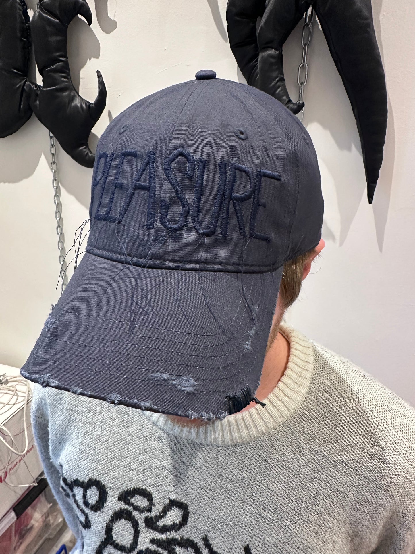 Navy ‘Pleasure’ Cap (Pre-order)