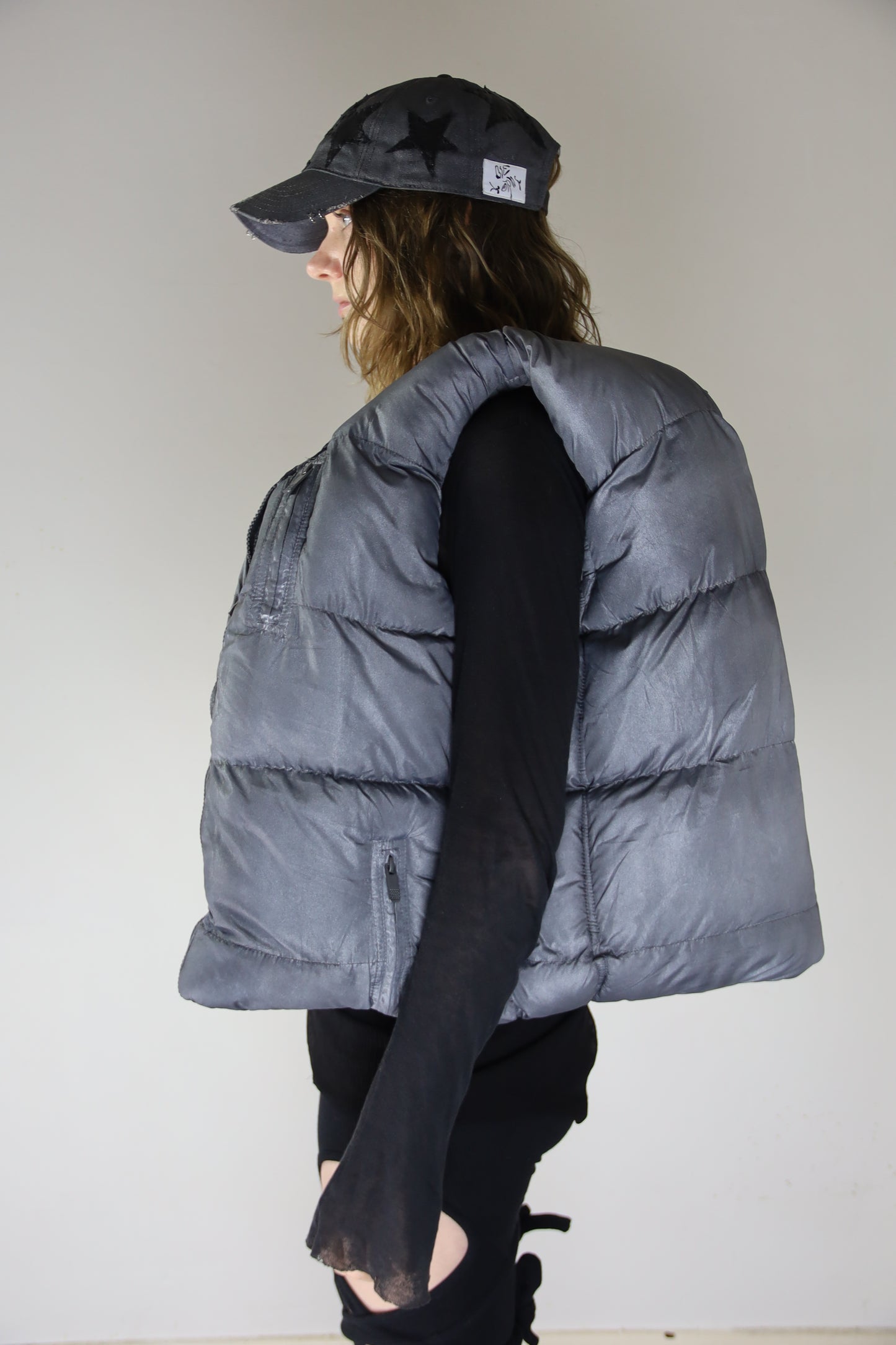 Oversized Silver ‘Vortex’ Bag