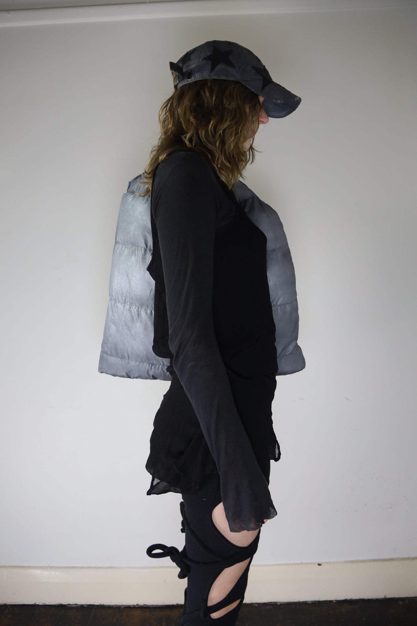 Oversized Silver ‘Vortex’ Bag