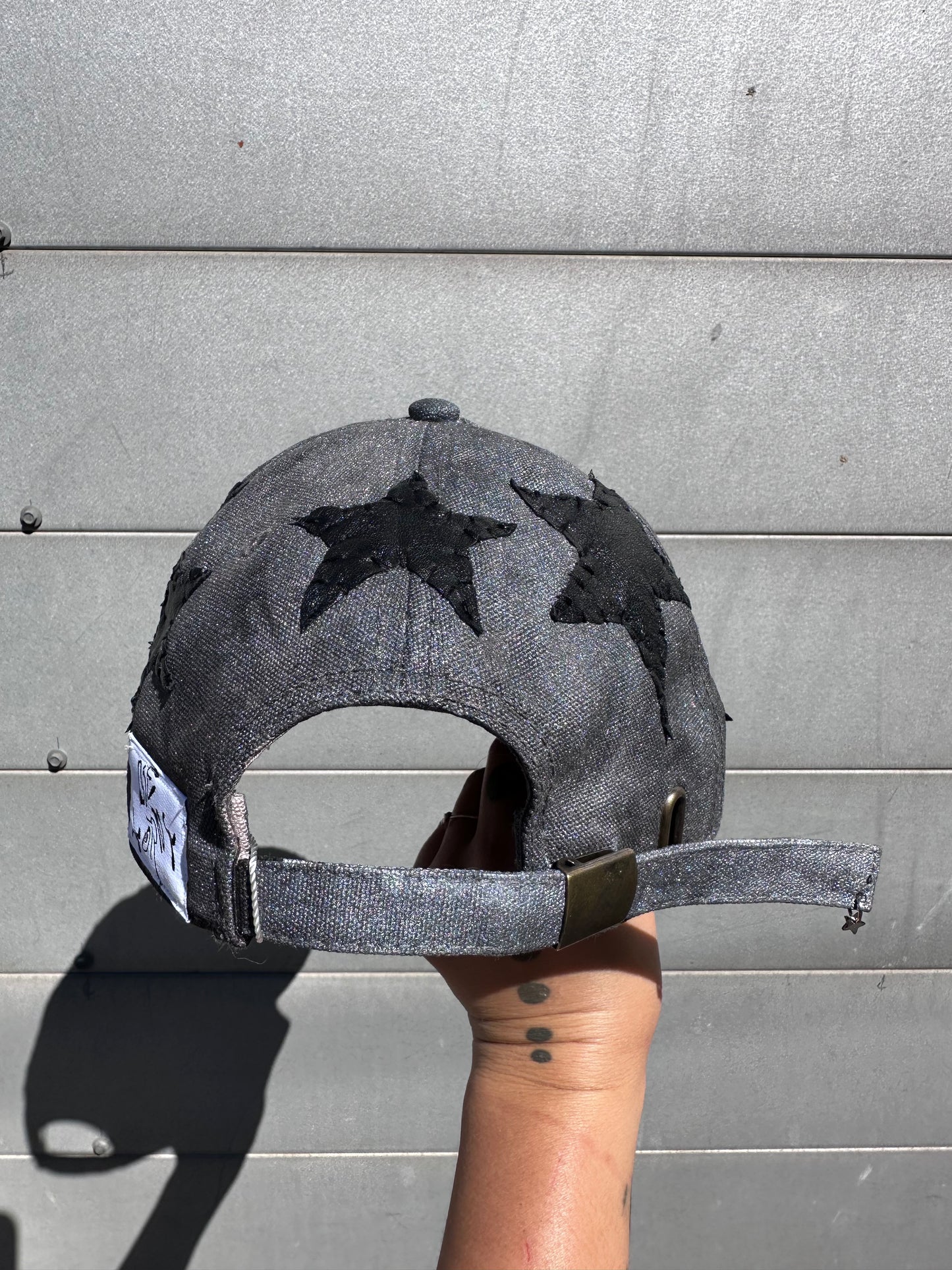 Metallic ‘Leather Star’ Cap