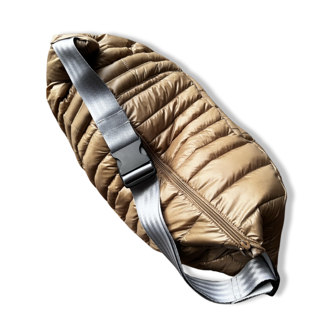 Oversized ‘Bug’ Bag (Metallic Champagne)