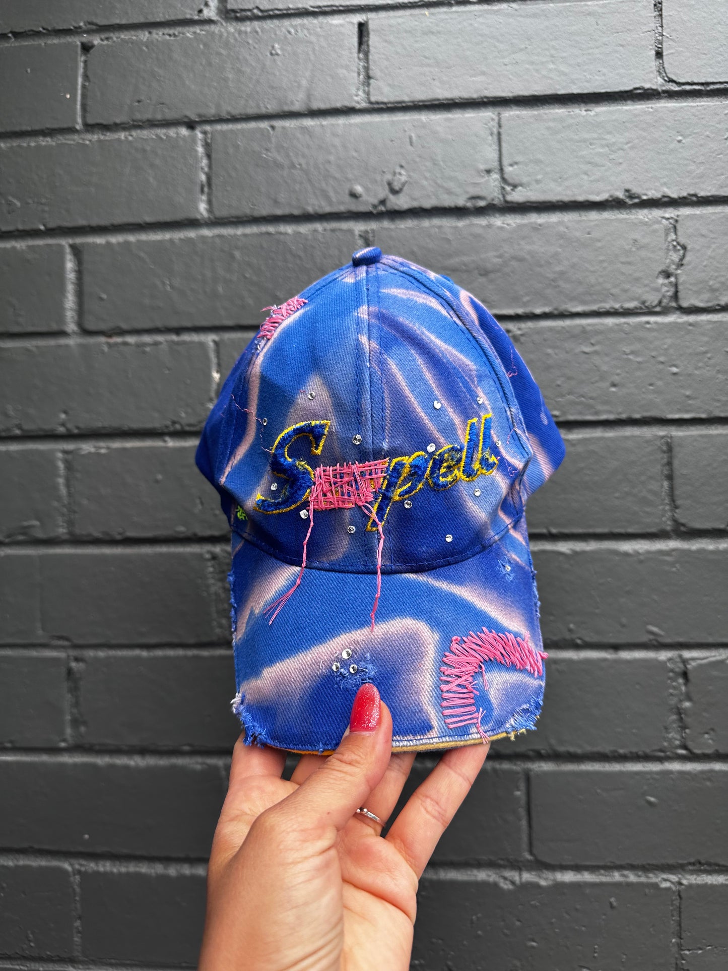 ‘Blue Spell’ Cap (Up-cycled)