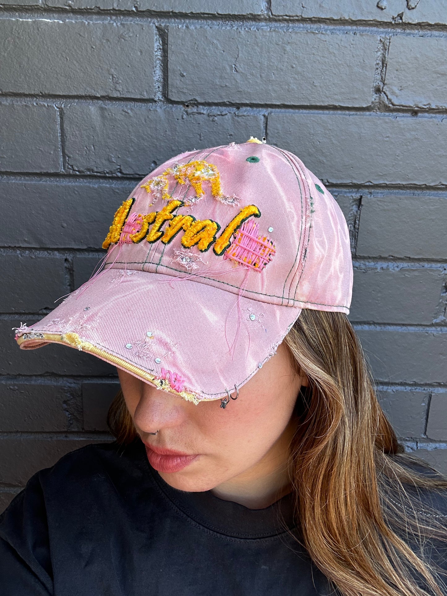 ‘Astral projection’ Cap (up-cycled)