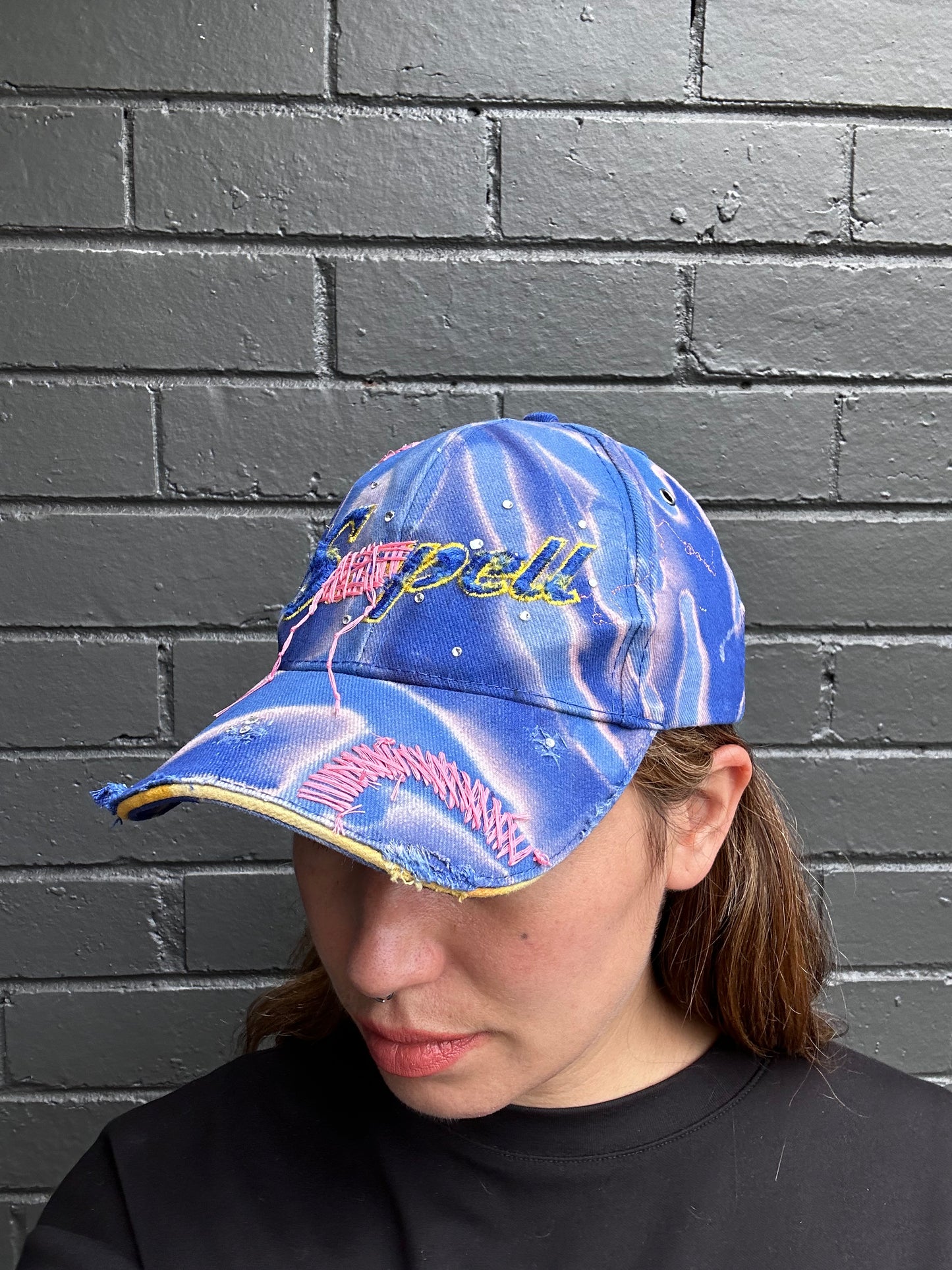 ‘Blue Spell’ Cap (Up-cycled)